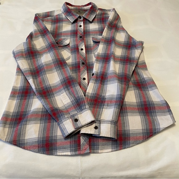 Wind River Women’s Large Button Up Plaid Long Sleeve Shirt 100% Cotton - Picture 12 of 16
